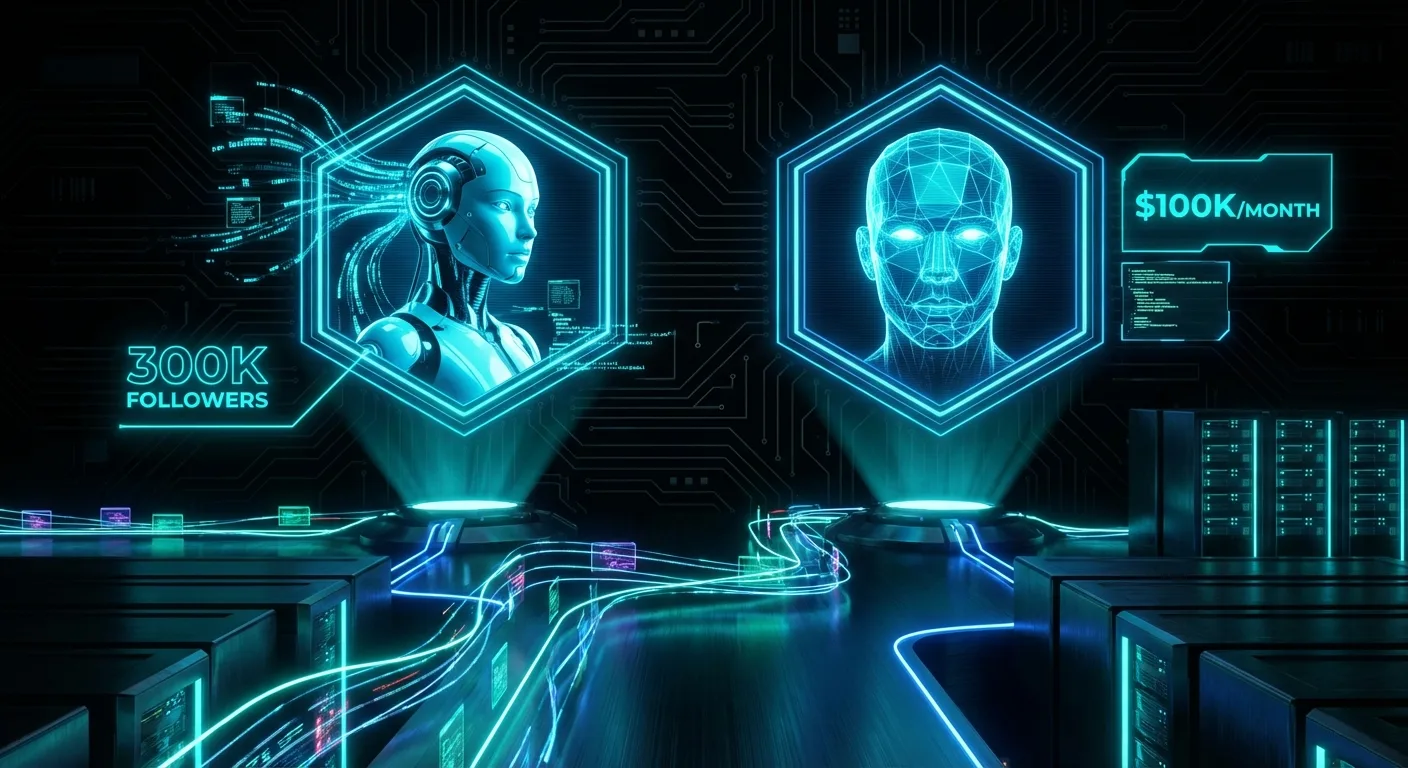 AI influencer accounts that hit 300K followers and $100K/month